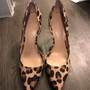 BCBG Patent Leopard Heels